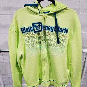 Walt Disney World Park Full Zip Up Sweatshirt Size M